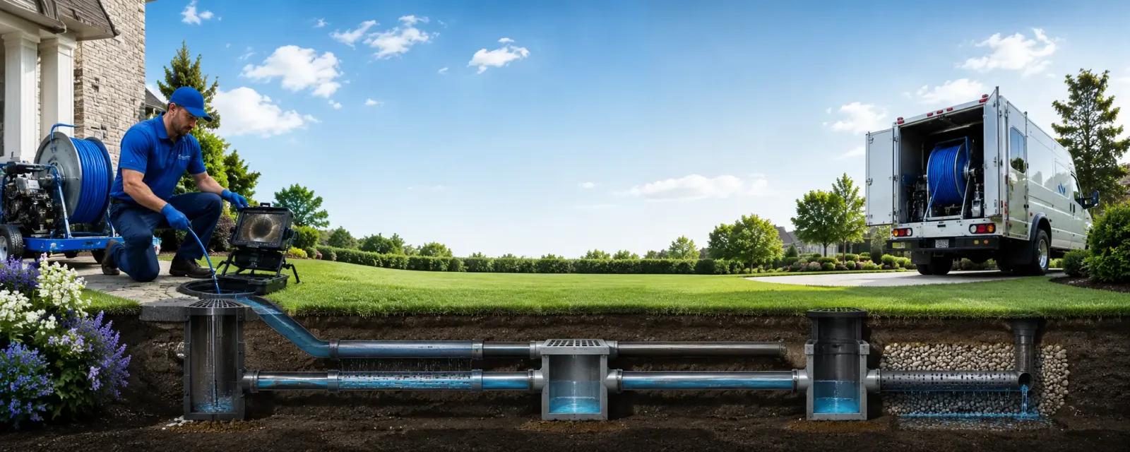 Outdoor drain cleaning information for Laurier, WA